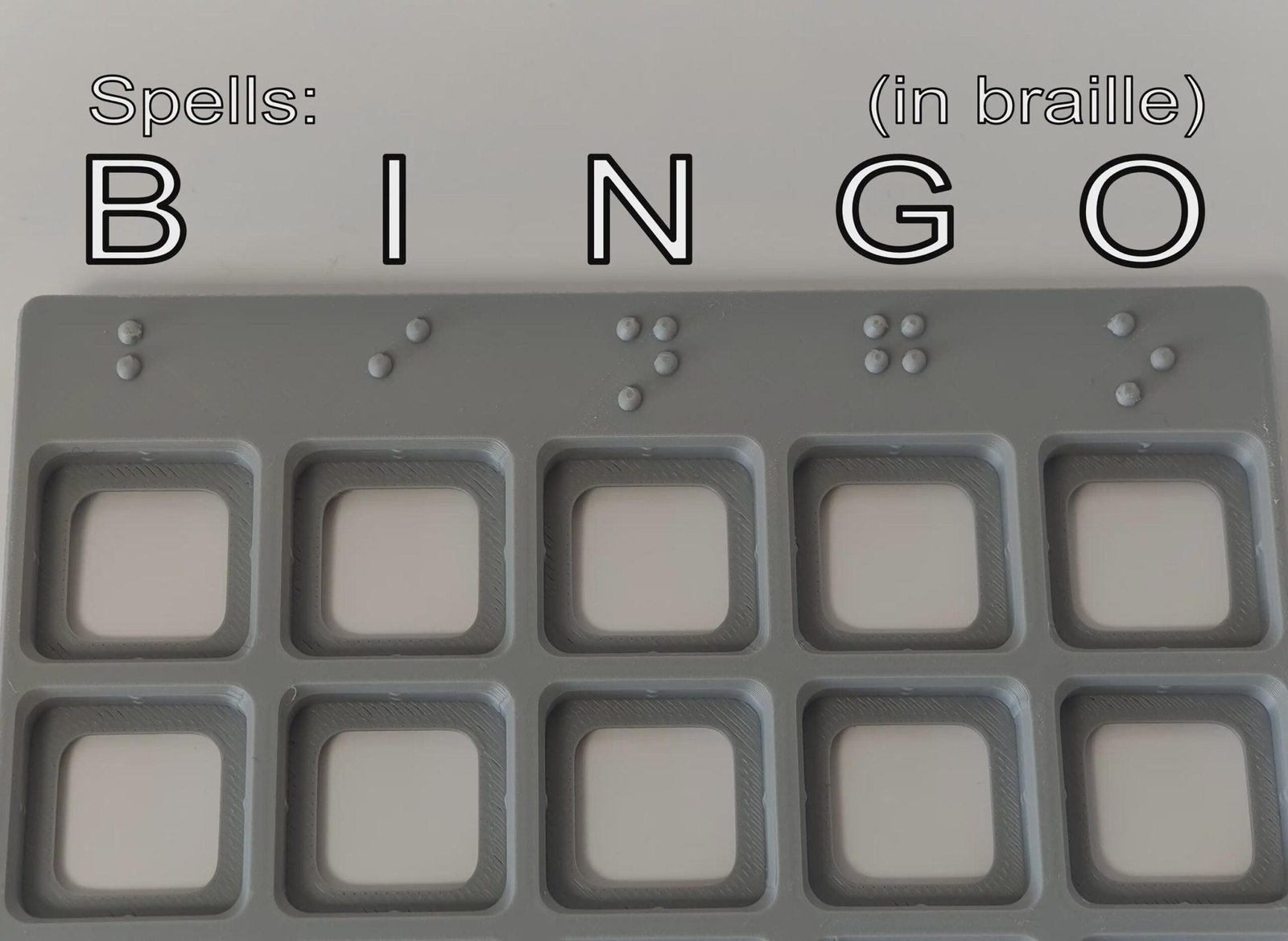 Braille Bingo card 5x5 - Image 3