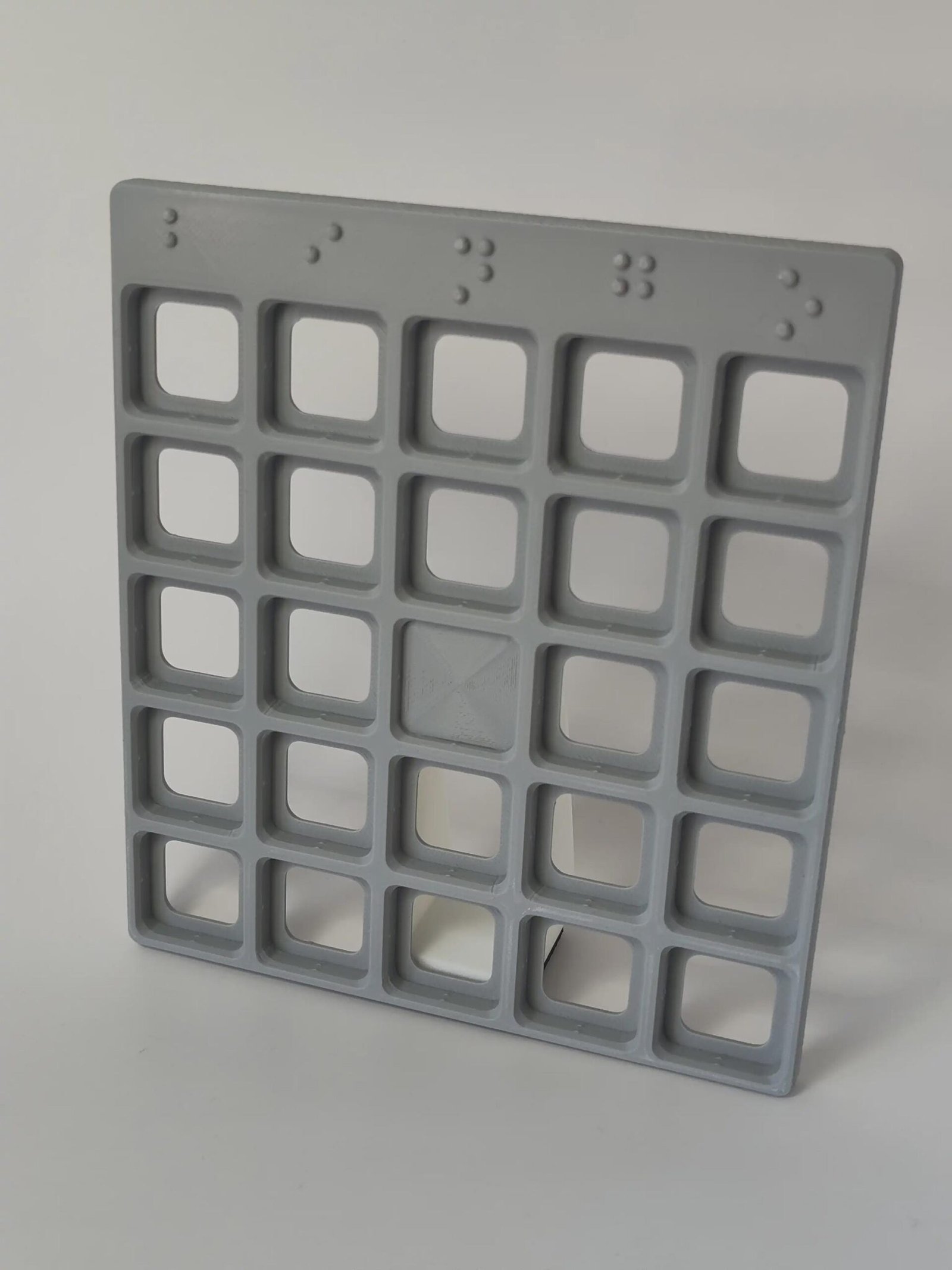 Braille Bingo card 5x5