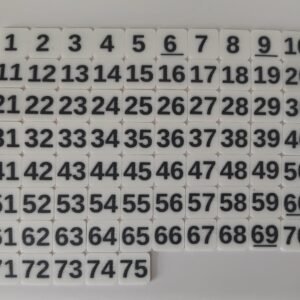Alternative view of Number tiles (set of 75)